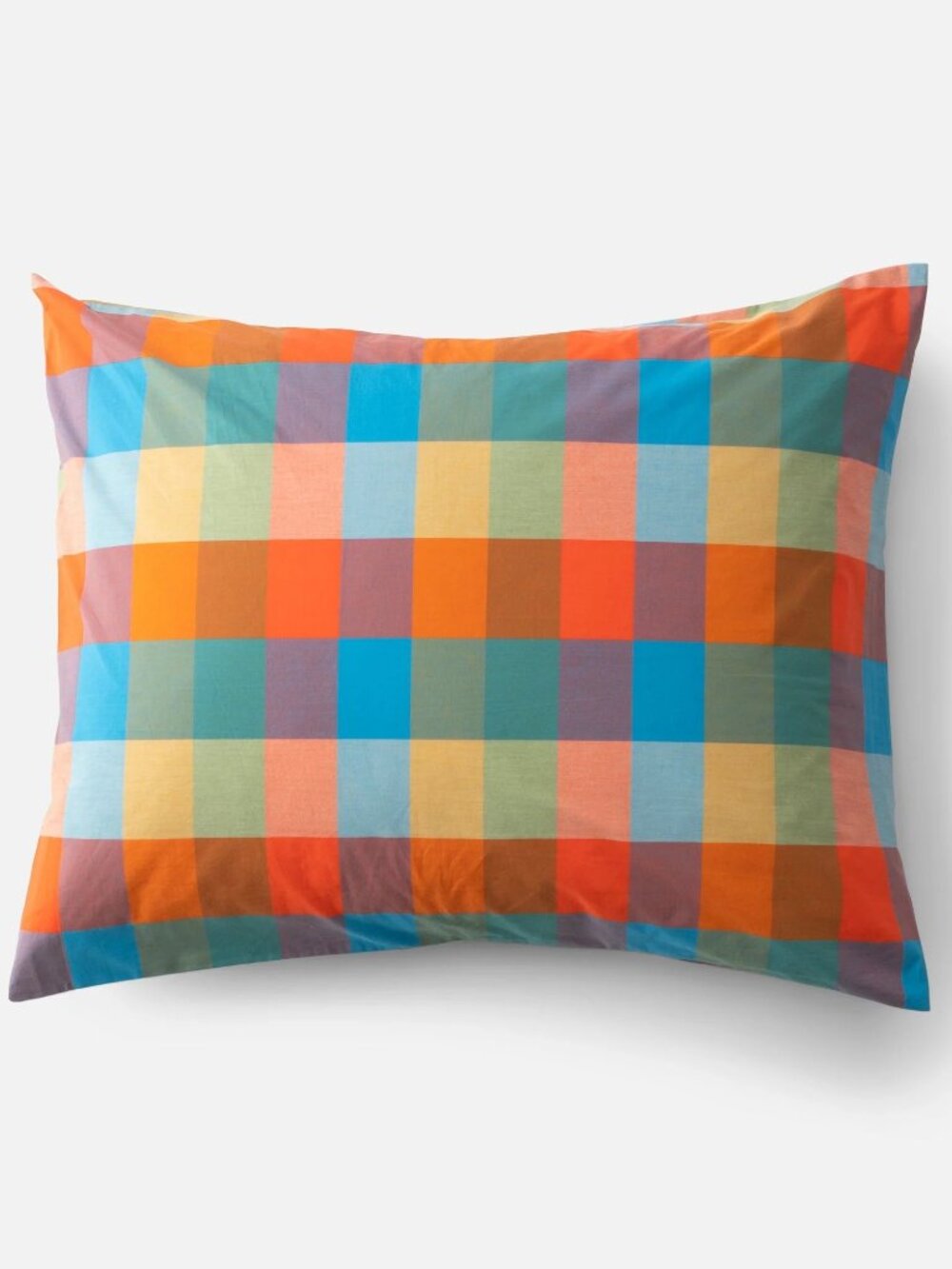 Schoolhouse Woven Plaid Standard Pillow Sham Multi – New